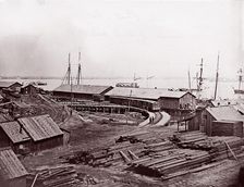 City Point, Virginia. Terminus of U.S. Military Railroad, 1861-65. Creator: Andrew Joseph Russell