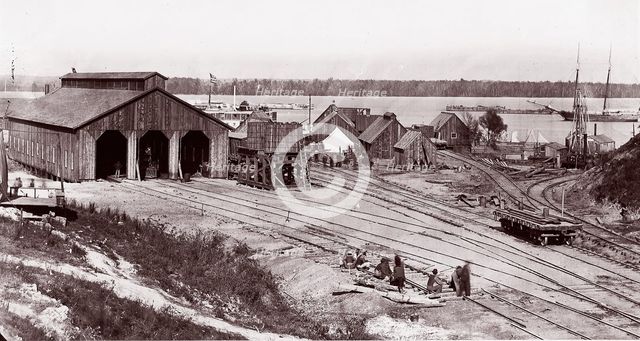 City Point, Virginia. James River, 1864. Creator: Andrew Joseph Russell.