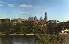 City skyline, Minneapolis, Minnesota, USA, 1949