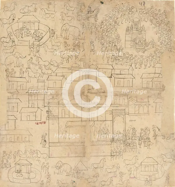 Cityscape, 18th-19th century. Creator: Unknown.
