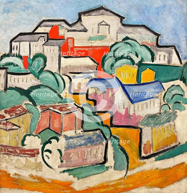 Cityscape, c1912. Creator: Rozanova, Olga Vladimirovna (1886-1918).