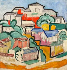 Cityscape, c1912. Creator: Rozanova, Olga Vladimirovna (1886-1918)