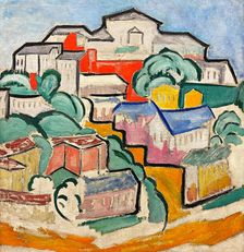 Cityscape, c1912. Creator: Rozanova, Olga Vladimirovna (1886-1918)