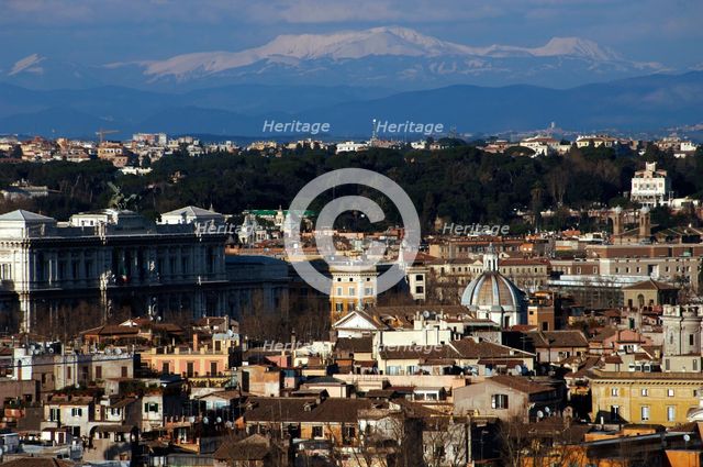 Cityscape from the Piazza Garibaldi, Rome, Italy, 2009. Creator: LTL.
