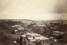 Cityscape view of Tomsk, between 1885 and 1886. Creator: Unknown