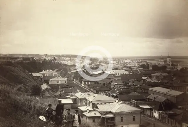 Cityscape view of Tomsk, between 1885 and 1886. Creator: Unknown.