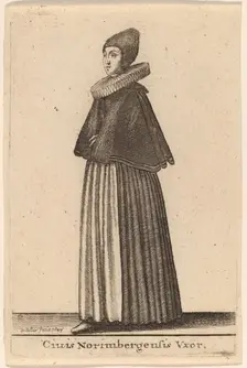 Ciuis Norimbergensis Vxor, 1643. Creator: Wenceslaus Hollar