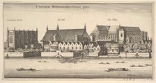 Ciuitatis Westmonasteriensis pars (Westminster from the River), 1647. Creator: Wenceslaus Hollar
