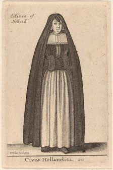 Cives Hollandica, 1643. Creator: Wenceslaus Hollar