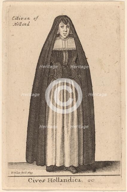 Cives Hollandica, 1643. Creator: Wenceslaus Hollar.