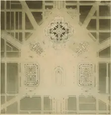 Civic Center, Plan of Chicago, Chicago, Illinois, Site Plan, 1909. Creator: Daniel Burnham