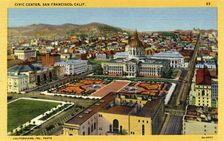 Civic Center, San Francisco, California, USA, 1932