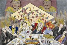 Civic anointing - or - the catastrophe of Lord Mayor's Day 1827, vide Guildhall 1827. Artist: George Moutard Woodward