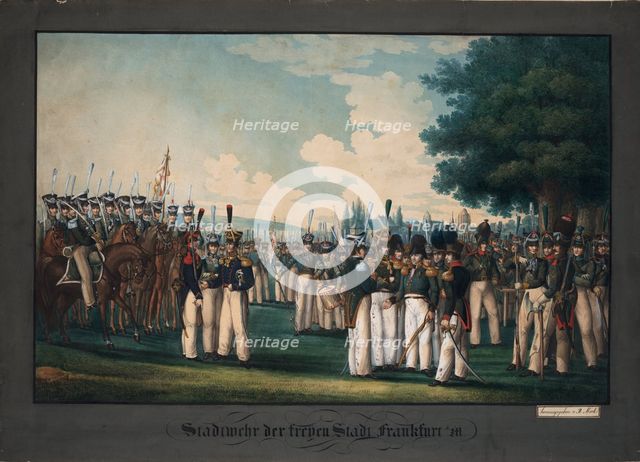 Civic Guards of Free City of Frankfurt. Artist: Anonymous 