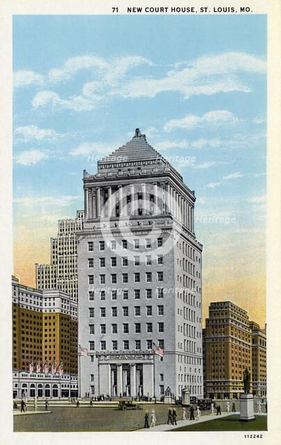 Civil Courts Building, St Louis, Missouri, USA, c1930s(?). Artist: Unknown