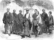 Civil and military officials returning from duty; A European Sojourn in Japan 1875. Creator: Unknown
