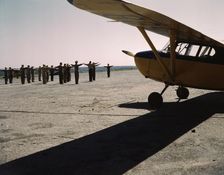Civil Air Patrol Base, Bar Harbor, Maine, 1943. Creator: John Collier