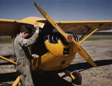 Civil Air Patrol Base, Bar Harbor, Maine, 1943. Creator: John Collier