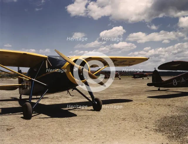 Civil Air Patrol Base, Bar Harbor, Maine, 1943. Creator: John Collier.