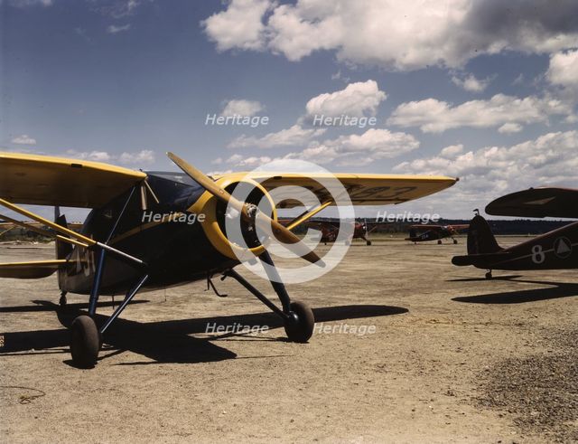 Civil Air Patrol Base, Bar Harbor, Maine, 1943. Creator: John Collier.