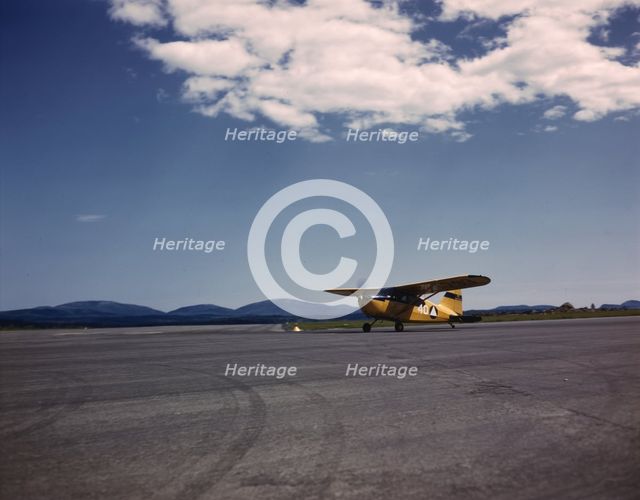 Civil Air Patrol Base, Bar Harbor, Maine, 1943. Creator: John Collier.