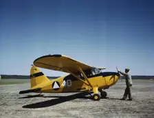 Civil Air Patrol Base, Bar Harbor, Maine, 1943. Creator: John Collier