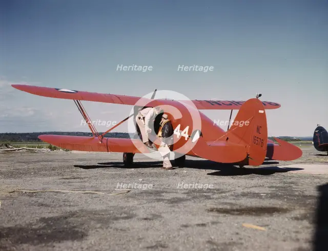Civil Air Patrol Base, Bar Harbor, Maine, 1943. Creator: John Collier.