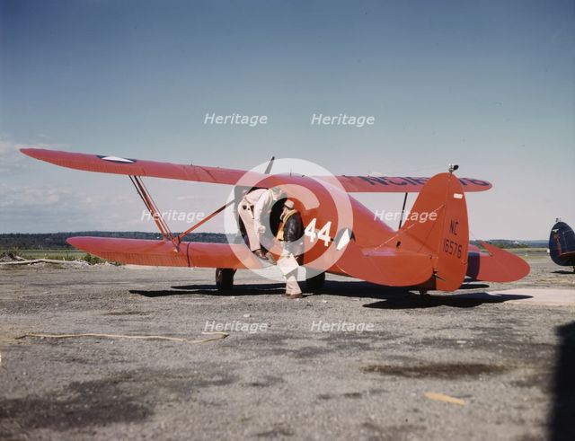 Civil Air Patrol Base, Bar Harbor, Maine, 1943. Creator: John Collier.