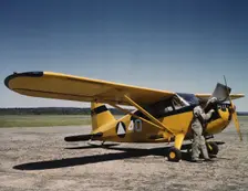 Civil Air Patrol Base, Bar Harbor, Maine, 1943. Creator: John Collier