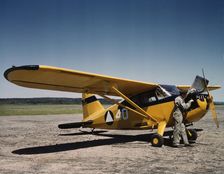 Civil Air Patrol Base, Bar Harbor, Maine, 1943. Creator: John Collier
