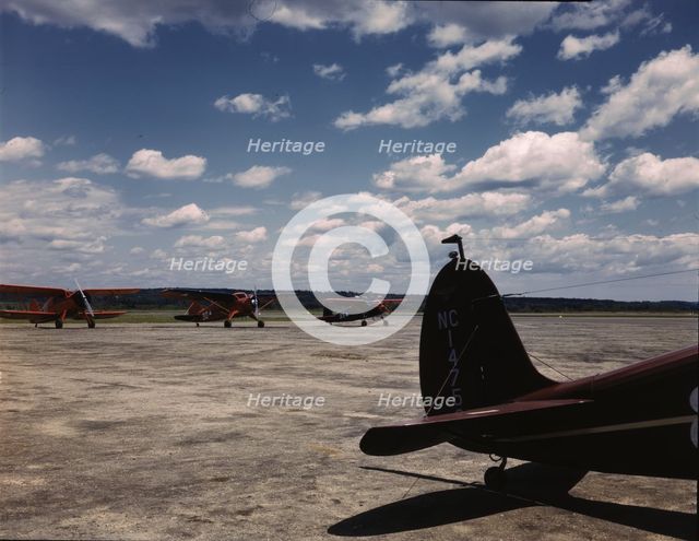 Civil Air Patrol Base, Bar Harbor, Maine, 1943. Creator: John Collier.