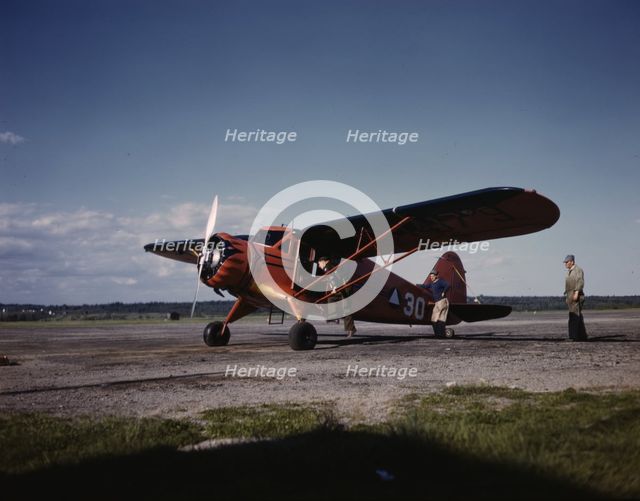 Civil Air Patrol Base, Bar Harbor, Maine, 1943. Creator: John Collier.