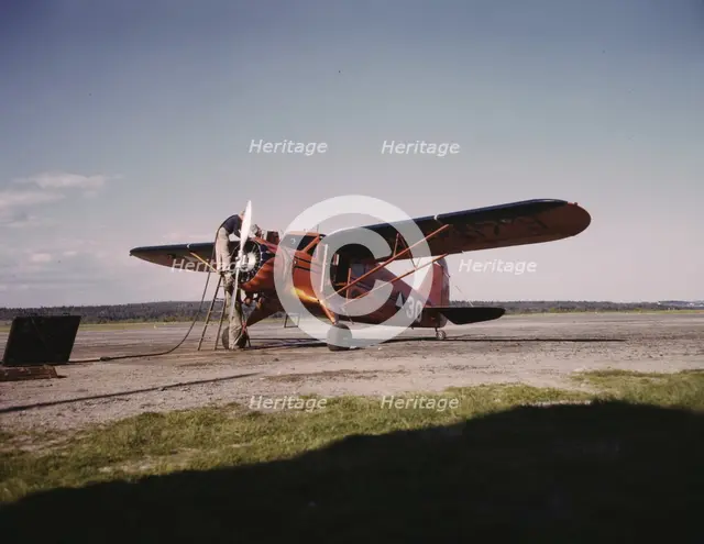 Civil Air Patrol Base, Bar Harbor, Maine, 1943. Creator: John Collier.