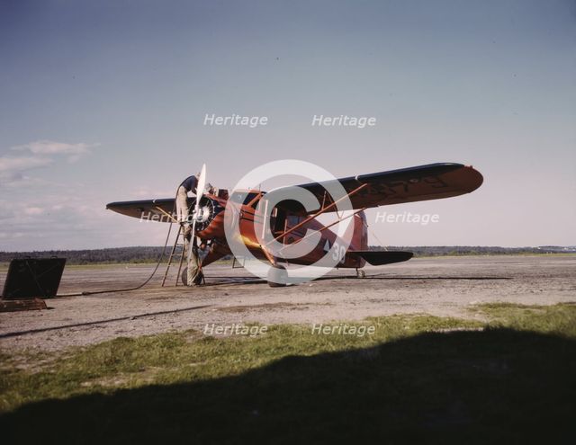 Civil Air Patrol Base, Bar Harbor, Maine, 1943. Creator: John Collier.