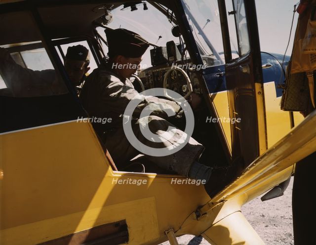 Civil Air Patrol Base, Bar Harbor, Maine, 1943. Creator: John Collier.
