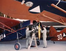 Civil Air Patrol Base, Bar Harbor, Maine, 1943. Creator: John Collier