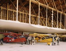 Civil Air Patrol Base, Bar Harbor, Maine, 1943. Creator: John Collier