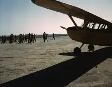 Civil Air Patrol Base, Bar Harbor, Maine, 1943. Creator: John Collier