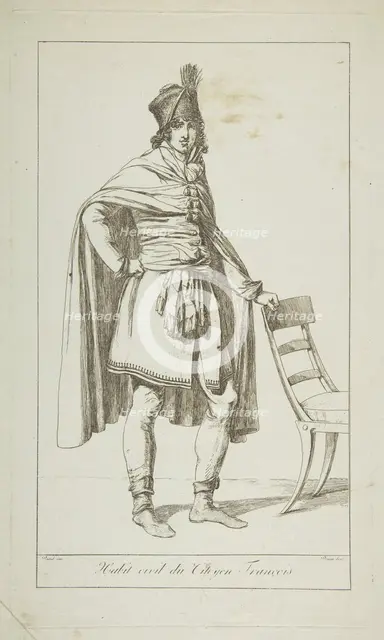 Civil Garb of the French Citizen, 1794. Creator: Vivant Denon.