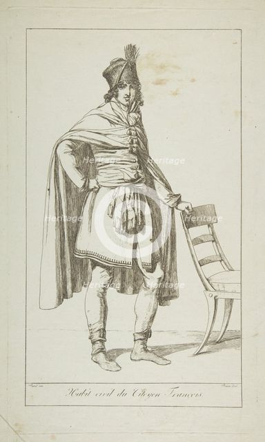 Civil Garb of the French Citizen, 1794. Creator: Vivant Denon.