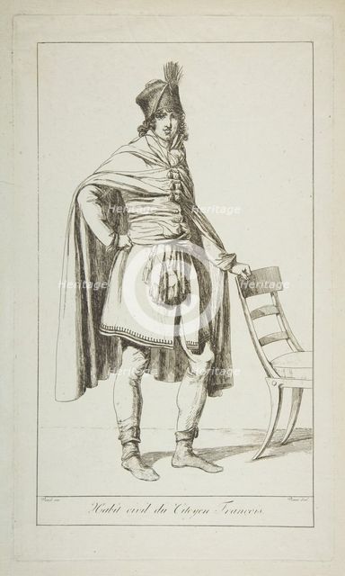 Civil Garb of the French Citizen, 1794. Creator: Vivant Denon.