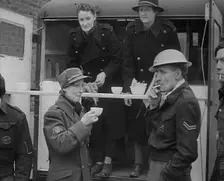 Civil Defence Corps Members Drinking Tea, 1940. Creator: British Pathe Ltd