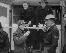 Civil Defence Corps Members Drinking Tea, 1940. Creator: British Pathe Ltd
