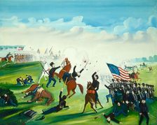 Civil War Battle, 1861 or after. Creator: Unknown