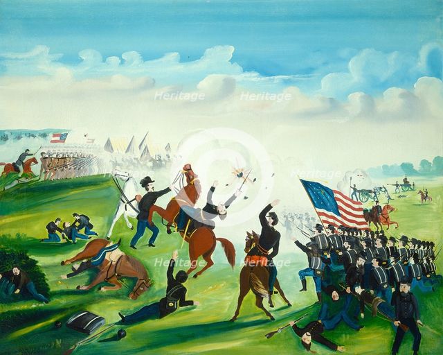 Civil War Battle, 1861 or after. Creator: Unknown.
