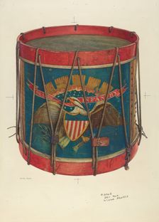 Civil War Drum, 1939-1940. Creator: Wayne White