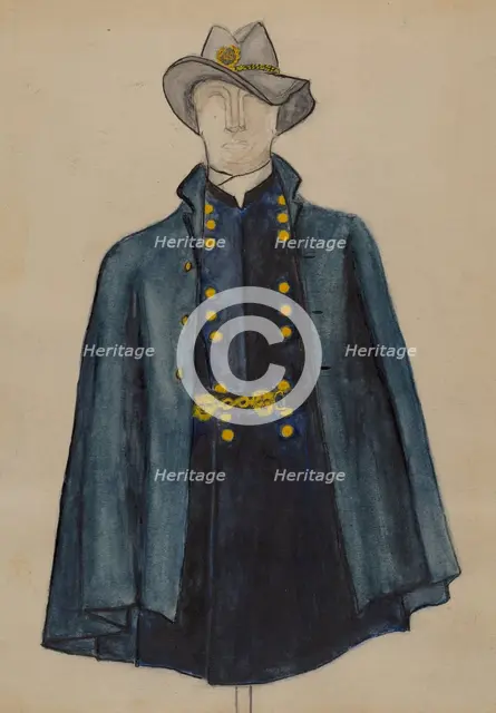 Civil War Field Uniform, c. 1936. Creator: Harold Smith.