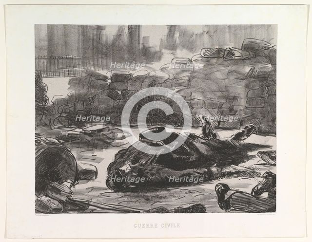 Civil War (Guerre Civile), 1871-73, published 1874. Creator: Edouard Manet.
