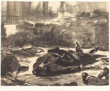 Civil War (Guerre civile), 1871. Creator: Edouard Manet