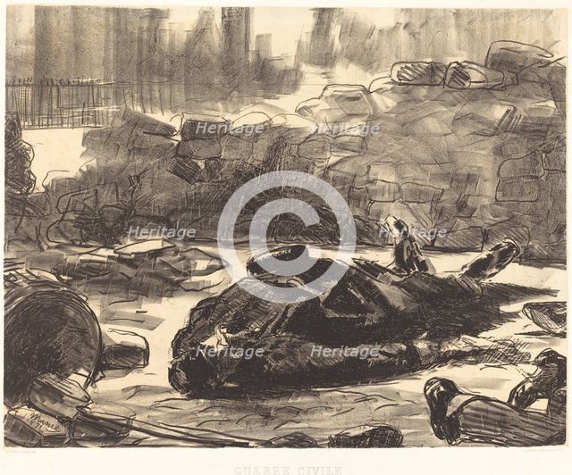 Civil War (Guerre civile), 1871. Creator: Edouard Manet.